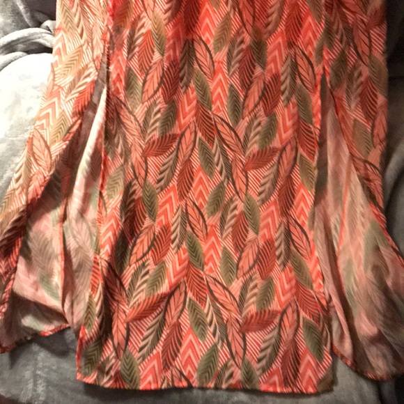 Women's Cold Shoulder Charming Charlie NWT Multi Colored Maxi Dress - Picture 5 of 10